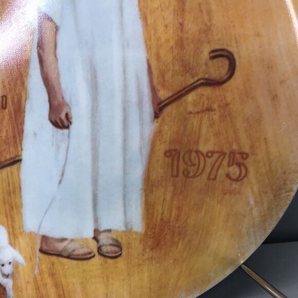 CHRISTMAS 1975 NORMAN ROCKWELL PLATE Vintage  NO. 24,182 NO BOX - Picture 3 of 6
